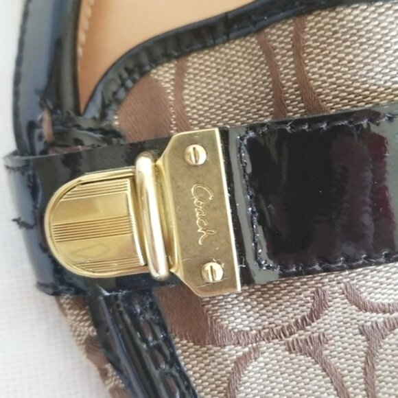 Coach Pauleen Loafer Signature Canvas Patent Size 7 - Picture 4 of 10